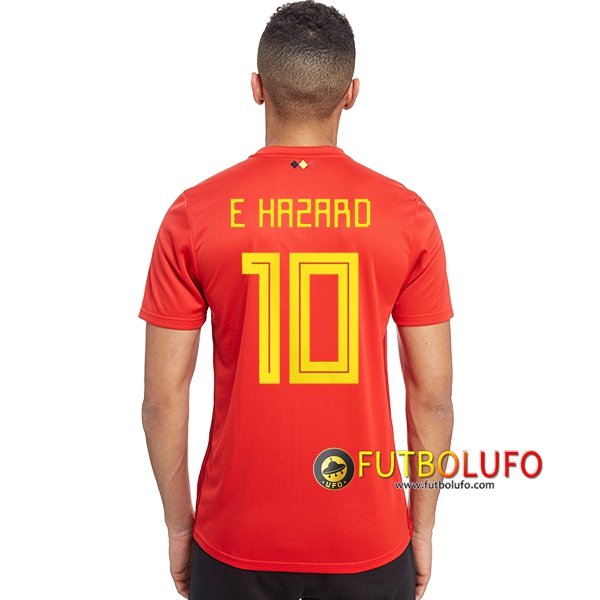 Primera Camiseta de Bélgica (E. HAZARD 10) 2018/2019