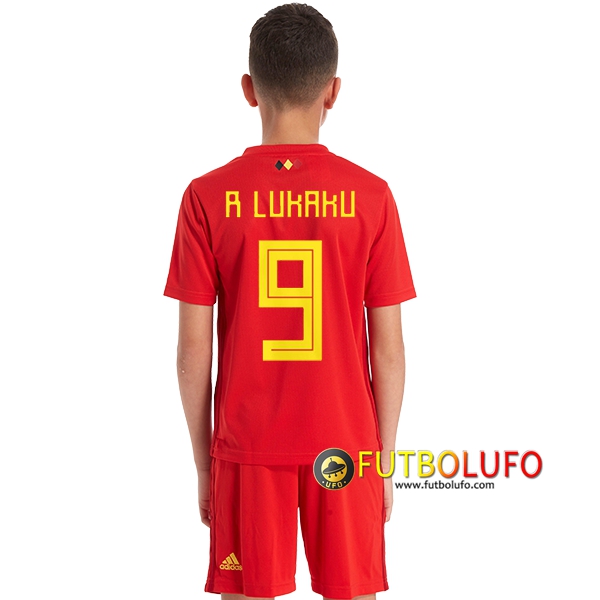 Primera Camiseta de Bélgica Niños (R. LUKAKU 9) 2018/2019