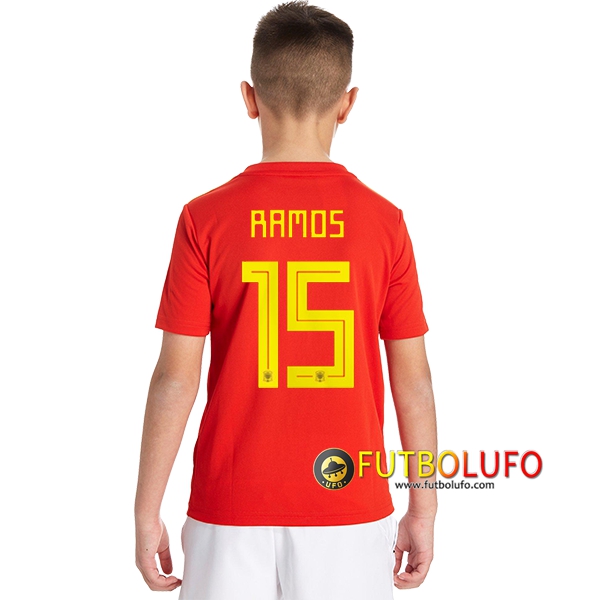 Primera Camiseta de España Niños (Ramos 15) 2018/2019