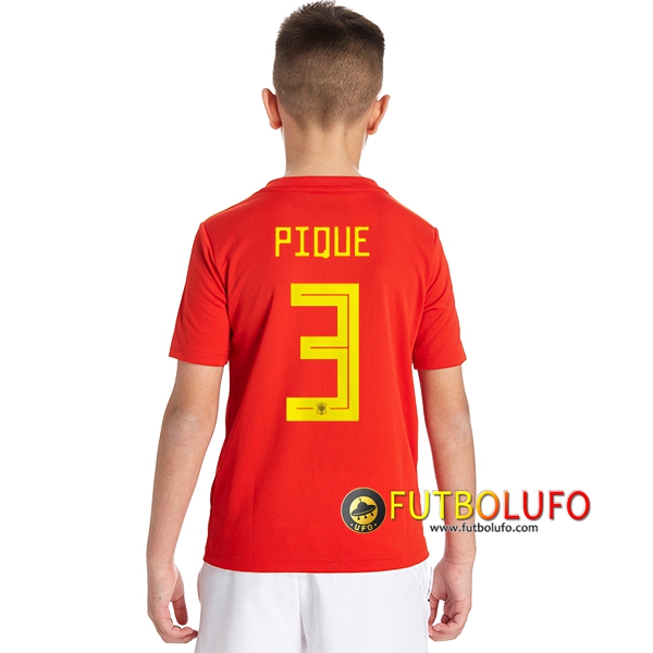 Primera Camiseta de España Niños (Piqué 3) 2018/2019