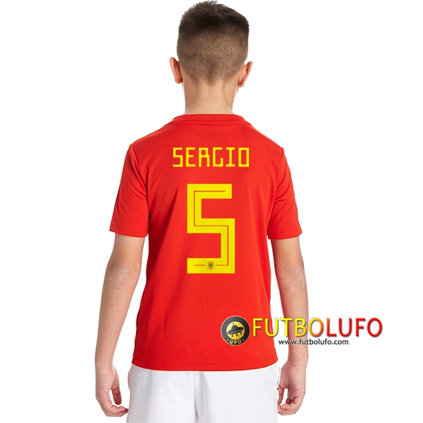 Primera Camiseta de España Niños (Sergio 5) 2018/2019
