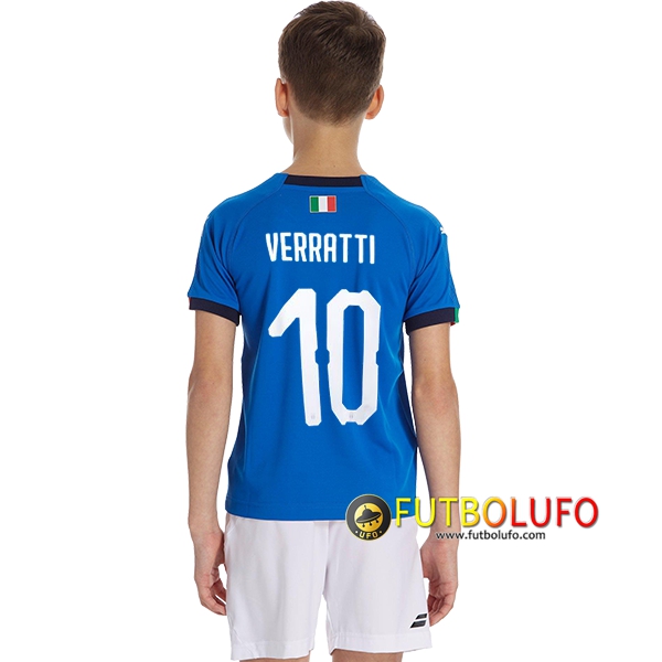 Primera Camiseta de Italia Niños (VERRATI 10) 2018/2019