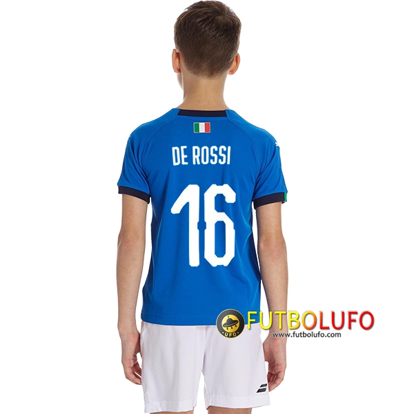 Primera Camiseta de Italia Niños (DE ROSSI 16) 2018/2019