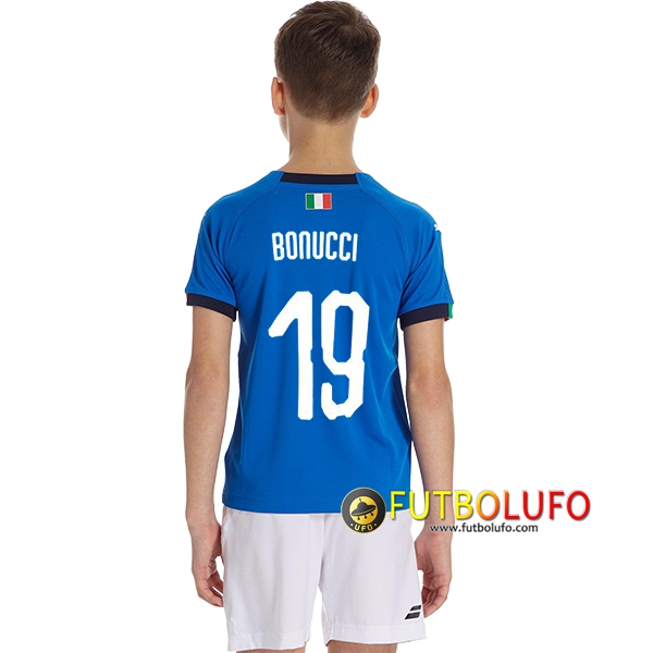 Primera Camiseta de Italia Niños (BONUCCI 19) 2018/2019