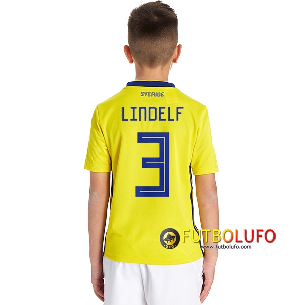 Primera Camiseta de Suecia Niños (LINDELÖF 3) 2018/2019