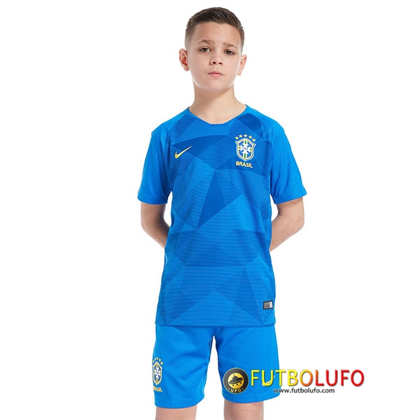 Segunda Camiseta de Brasil Niños 2018 2019