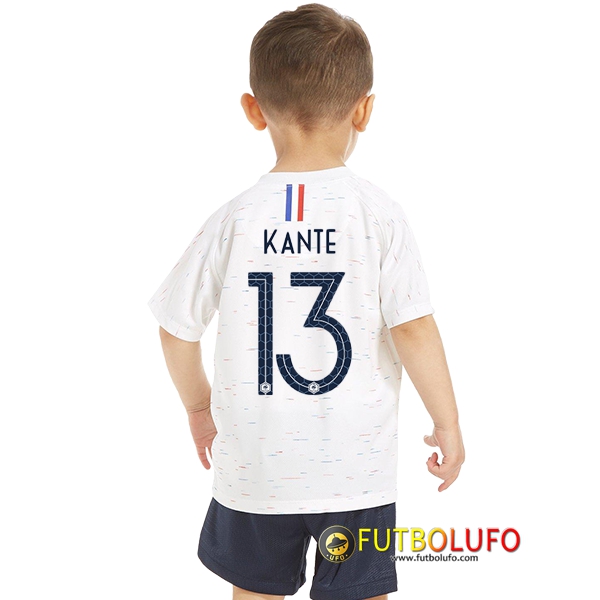 Segunda Camiseta de Francia Niños (Kante 13) 2018 2019