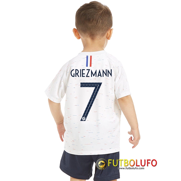 Segunda Camiseta de Francia Niños (Griezmann 7) 2018 2019