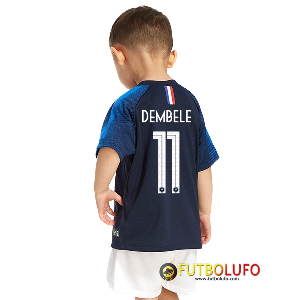 Primera Camiseta de Francia Niños (Dembele 11) 2018 2019
