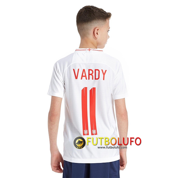 Primera Camiseta de Inglaterra Niños (Vardy 11) 2018/2019