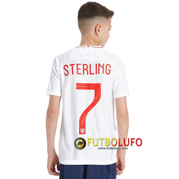 Primera Camiseta de Inglaterra Niños (Sterling 7) 2018/2019