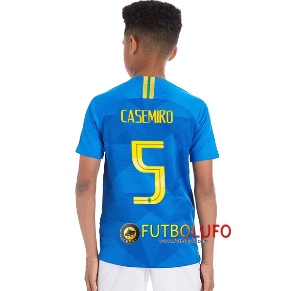 Segunda Camiseta de Brasil Niños (Casemiro 5) 2018/2019
