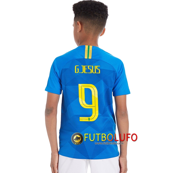 Segunda Camiseta de Brasil Niños (G.JESUS 9) 2018/2019