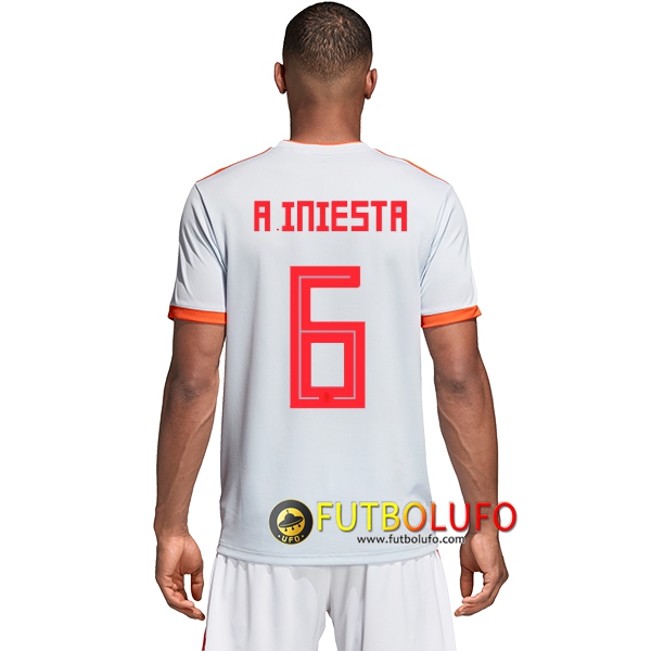 Segunda Camiseta de España (A.Iniesta 6) 2018/2019