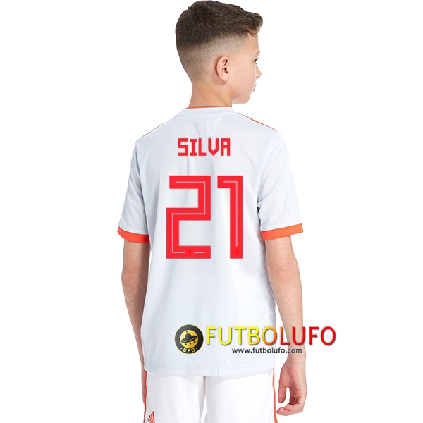 Segunda Camiseta de España Niños (Silva 21) 2018/2019