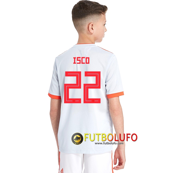 Segunda Camiseta de España Niños (Isco 22) 2018/2019
