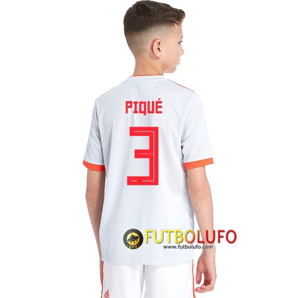 Segunda Camiseta de España Niños (Piqué 3) 2018/2019