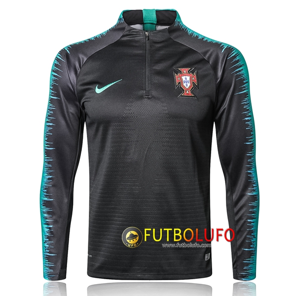Sudadera de entrenamiento Portugal Strike Drill Negro 2018/2019