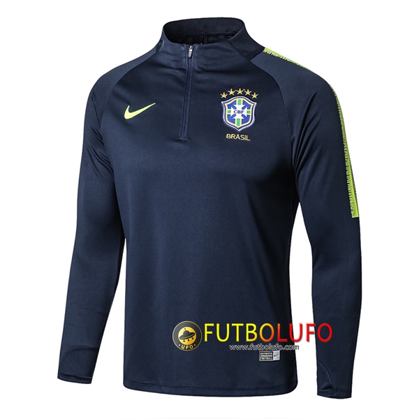 Sudadera de entrenamiento Brasil Azul marino 2018/2019