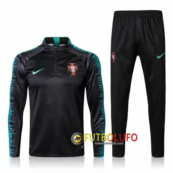 Chandal del Portugal Negro Strike Drill 2018/2019 Sudadera + Pantalones