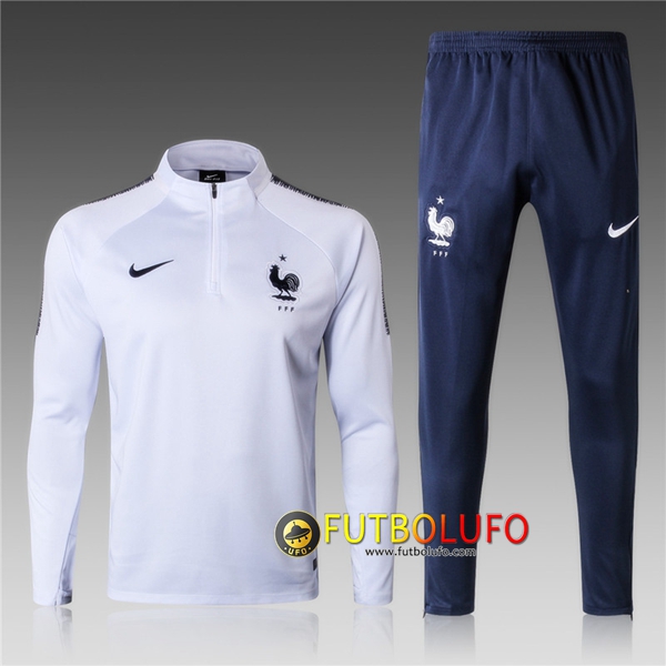 Chandal del Francia Niño Blanco 2018/2019 Sudadera + Pantalones