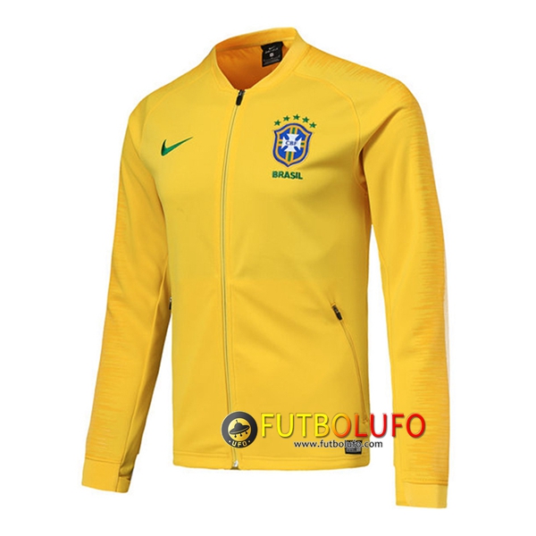 Chaqueta Futbol Brasil Amarillo 2018/2019