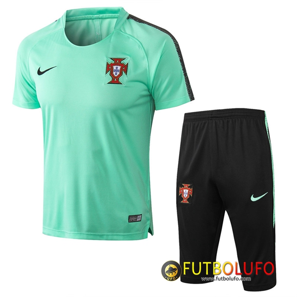 Pre-partido Camiseta Entrenamiento Portugal Verde 2018/2019 + Pantalones 3/4