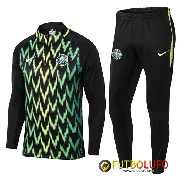 Chandal del Nigeria Negro/Verde 2018/2019 Sudadera + Pantalones