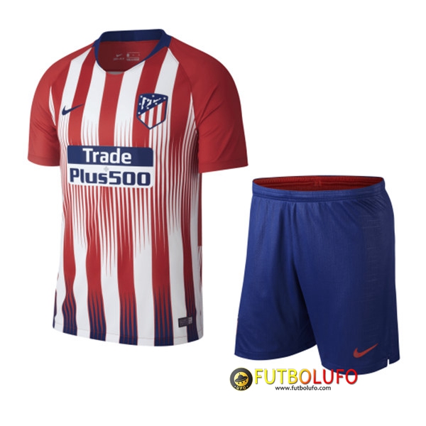 Primera Camiseta del Atletico Madrid Niños 2018/2019 + Pantalones Cortos
