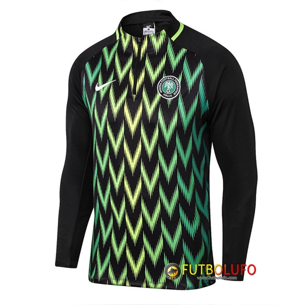 Sudadera de entrenamiento Nigeria Negro/Verde 2018/2019