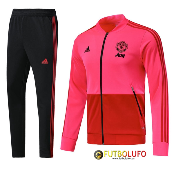 Chandal del Manchester United Roja 2018/2019 Chaqueta + Pantalones