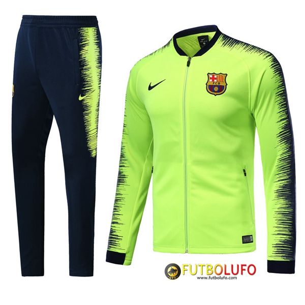 Nueva Chandal del FC Barcelona Verde 2018 Chaqueta + Pantalones Tailandia