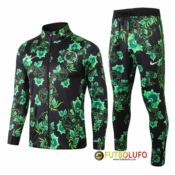 Chandal del Nigeria Verde/Negro 2018/2019 Chaqueta + Pantalones