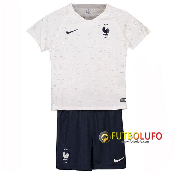 Segunda Camiseta del Francia Niños Con 2 Estrellas 2018/2019 + Pantalones Cortos