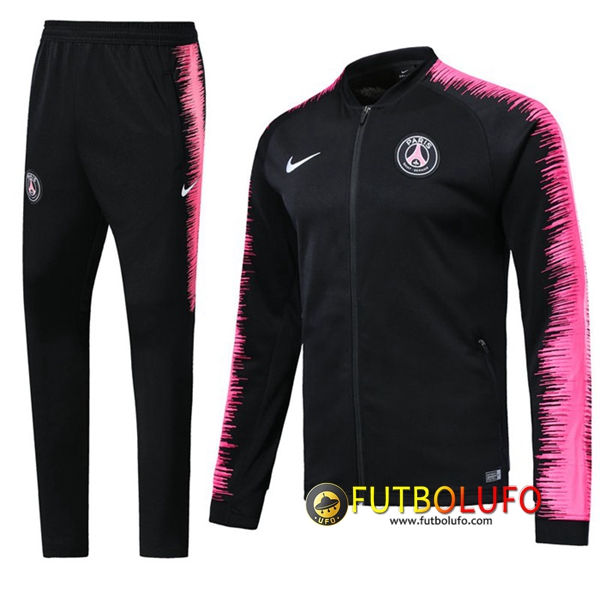 Chandal del PSG Negro/Rosa 2018/2019 Chaqueta + Pantalones