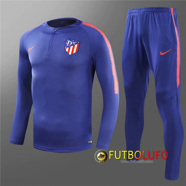 Chandal del Atletico Madrid Niños Azul 2018/2019 Sudadera + Pantalones