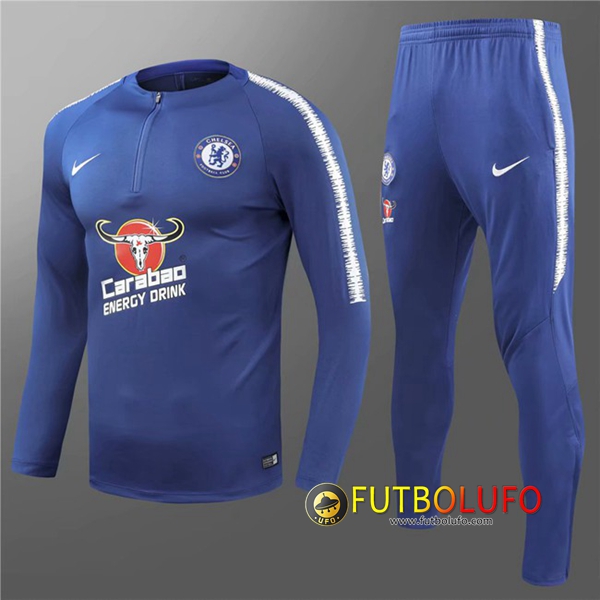 Chandal del FC Chelsea Niños Azul 2018/2019 Sudadera + Pantalones