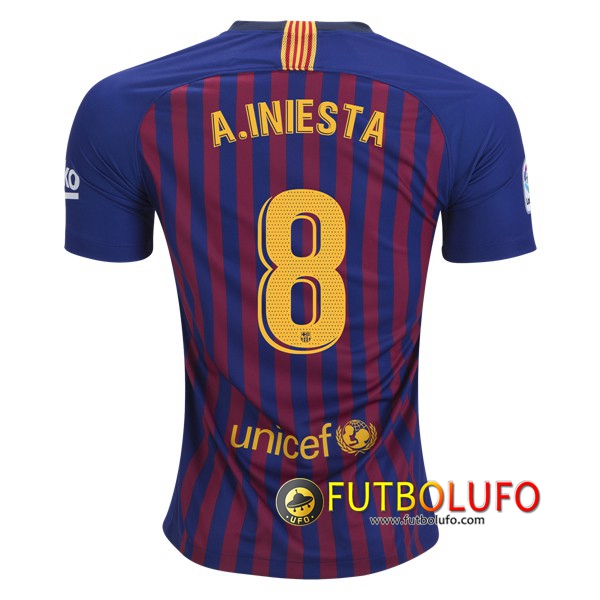 Primera Camiseta del FC Barcelona (8 A.Iniesta) 2018/2019