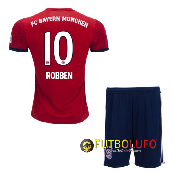 Primera Camiseta Bayern Munich (10 ROBBEN) Niños 2018/2019 + Pantalones Cortos