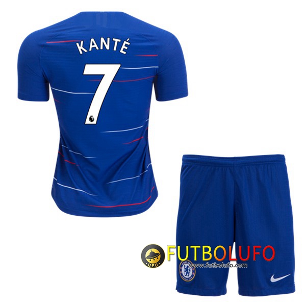 Primera Camiseta FC Chelsea (KANTE 7) Niños 2018/2019 + Pantalones Cortos