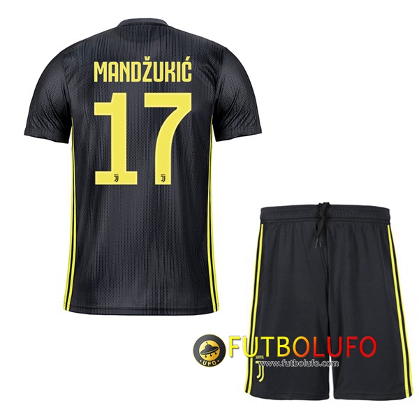 Tercera Camiseta Juventus (MANDZUKIC 17) Niños 2018/2019 + Pantalones Cortos