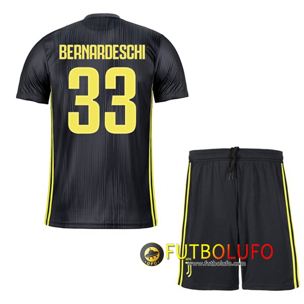 Tercera Camiseta Juventus (BERNARDESCHI 33) Niños 2018/2019 + Pantalones Cortos
