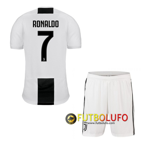 Primera Camiseta Juventus (RONALDO 7) Niños 2018/2019 + Pantalones Cortos