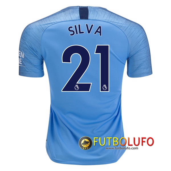 Primera Camiseta del Manchester City (21 SILVA) 2018/2019