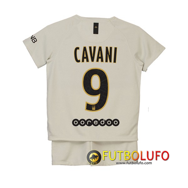 Segunda Camiseta PSG (CAVANI 9) Niños 2018/2019 + Pantalones Cortos