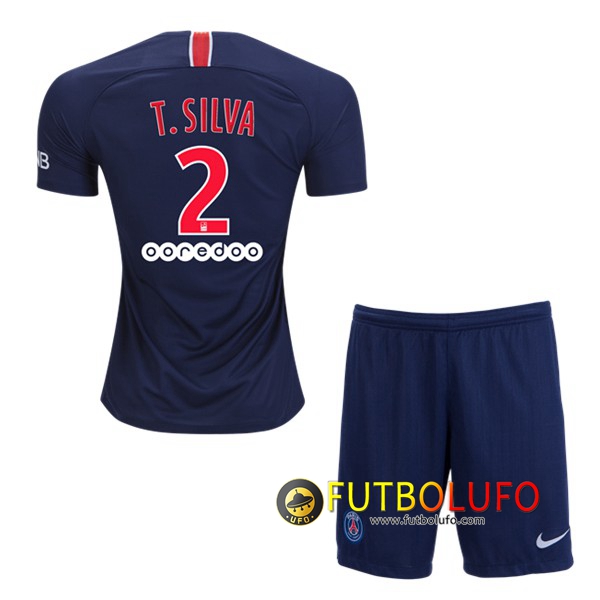 Primera Camiseta PSG (T SILVA 2) Niños 2018/2019 + Pantalones Cortos