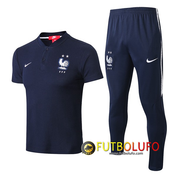 Polo Francia 2 estrellas + Pantalones Azul oscuro 2018/2019