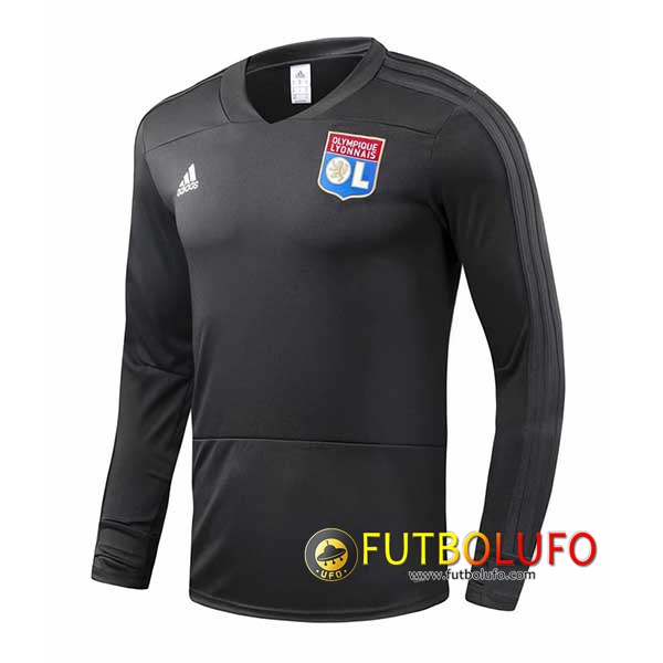Sudadera de entrenamiento Lyon OL Negro 2018/2019