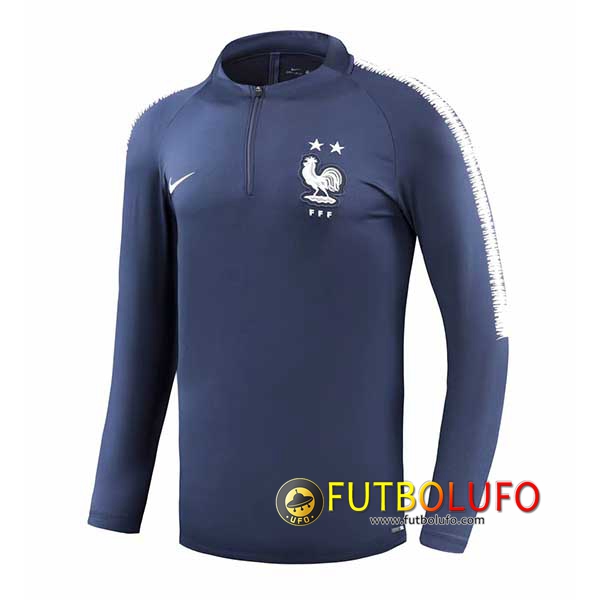 Sudadera de entrenamiento Francia 2 estrellas Azul oscuro 2018/2019