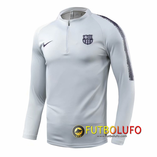 Nueva Sudadera entrenamiento FC Barcelona Gris/Blancoo 2018/2019